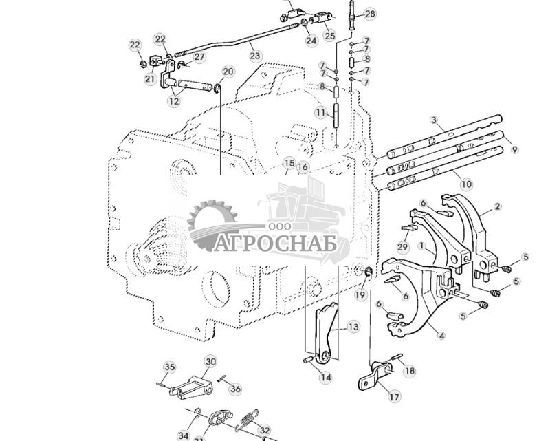 ВАЛЫ ПЕРЕКЛЮЧАТЕЛЕЙ (С МЕХАНИЧЕСКИМ УПРАВЛЕНИЕМ РЕВЕРСОМ) - ST209063 90.jpg